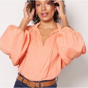 Cleobella Phoenix Peasent Long sleeve Blouse Size M